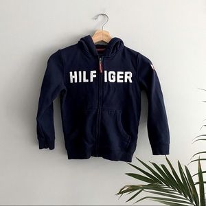 Navy Blue Tommy Hilfiger Zip Up Hoodie